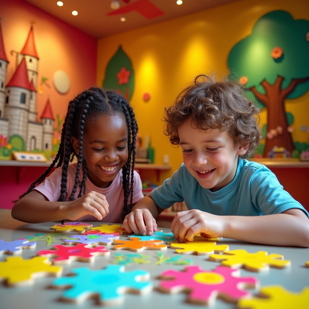 Kinder bei einem Quest-Abenteuer