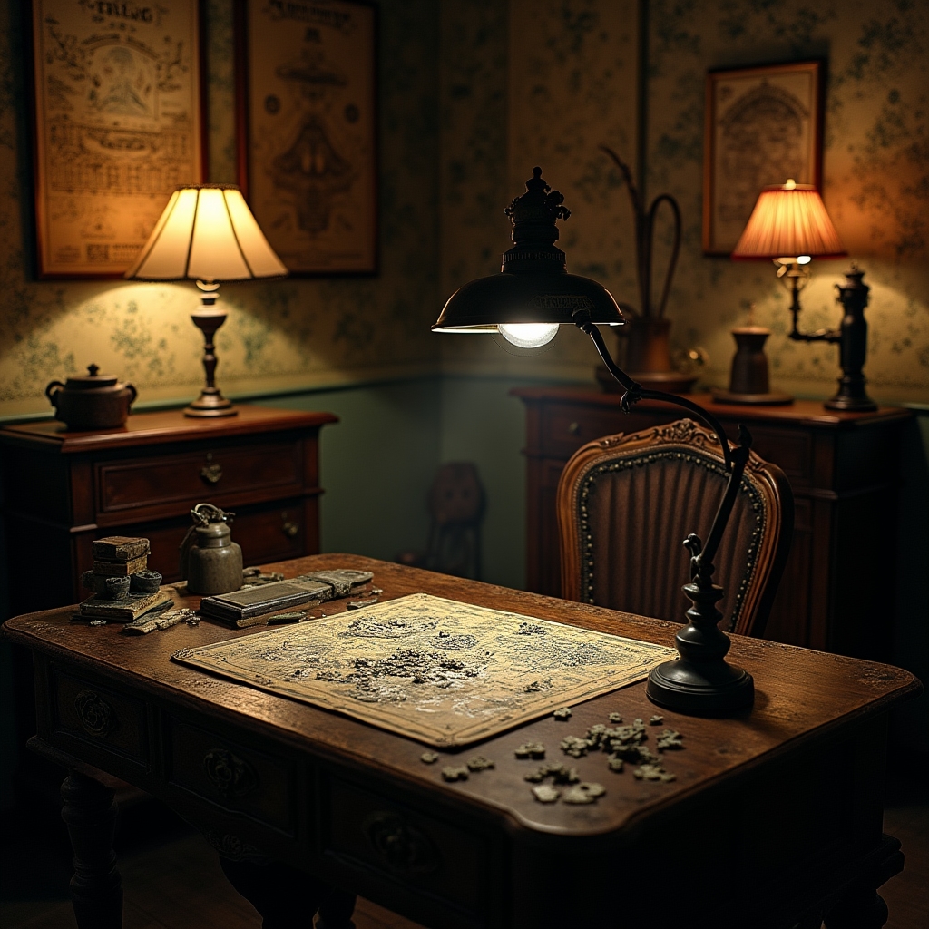 Detektiv-Rätselraum